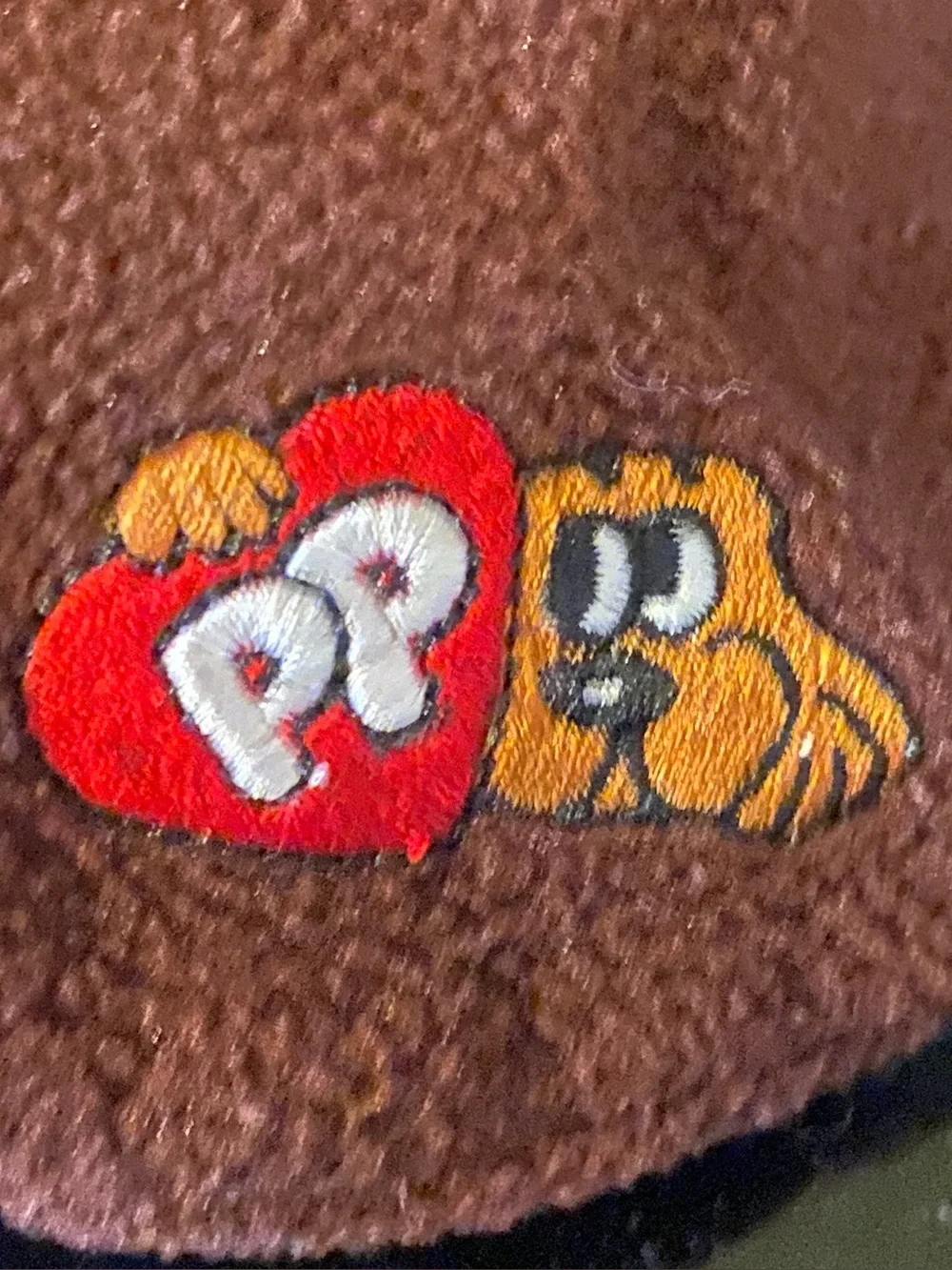 Rare vintage Mango  Pound Puppies Backpack - Cream & Brown with Red Straps